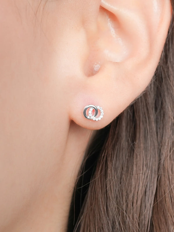 Interlocking Loops Flatback Earring