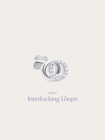 Interlocking Loops Flatback Earring