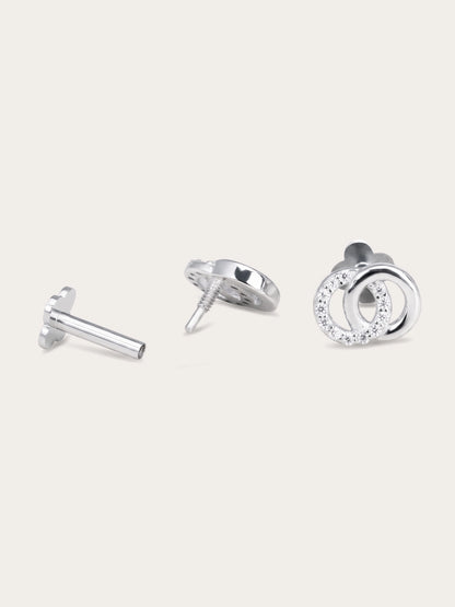 Interlocking Loops Flatback Earring