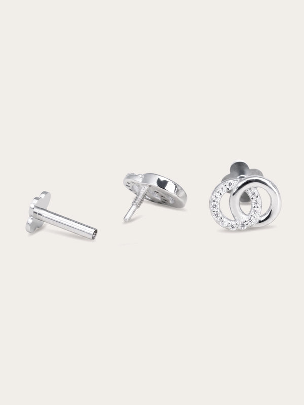 Interlocking Loops Flatback Earring