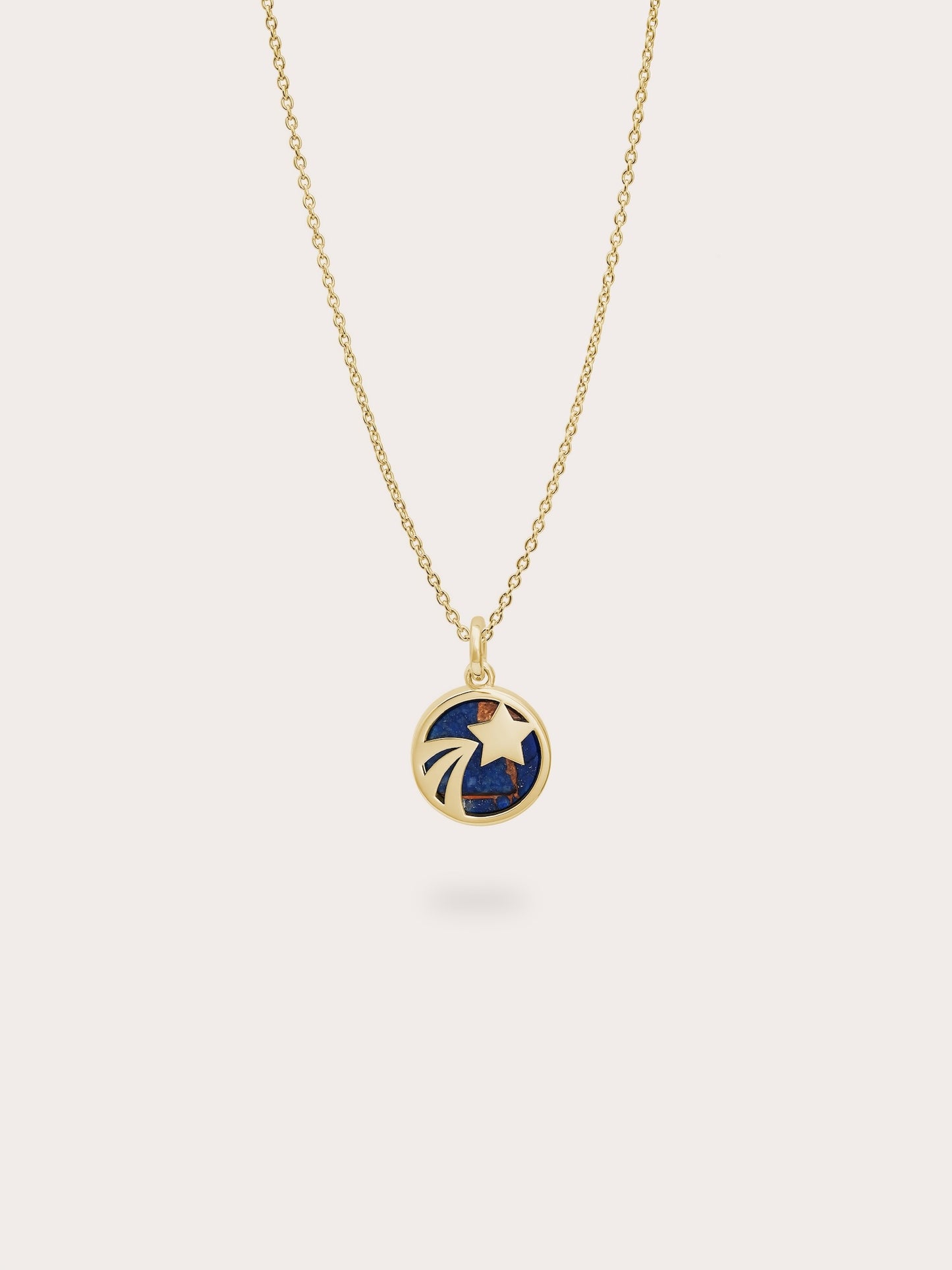 Lapis Lazuli Reversible Coin Necklace