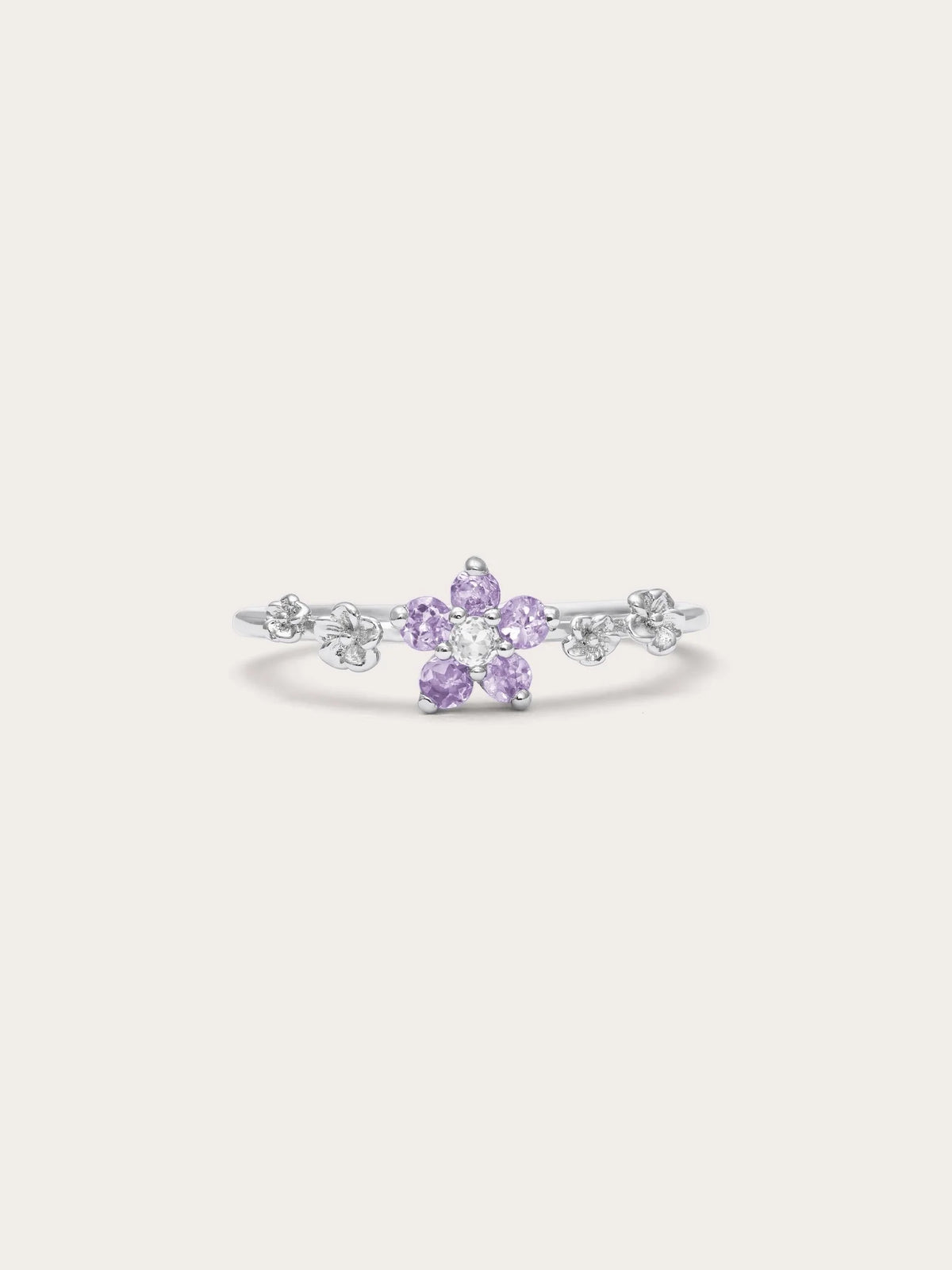 Lavender Blossom Ring - Purple Sapphire
