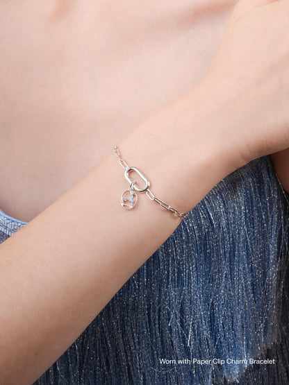 Leo Charm Zodiac Charm Jewelry S925 Silver Rhodium Worn With – Mondays Made Flower & Birthstone Jewelry Singapore