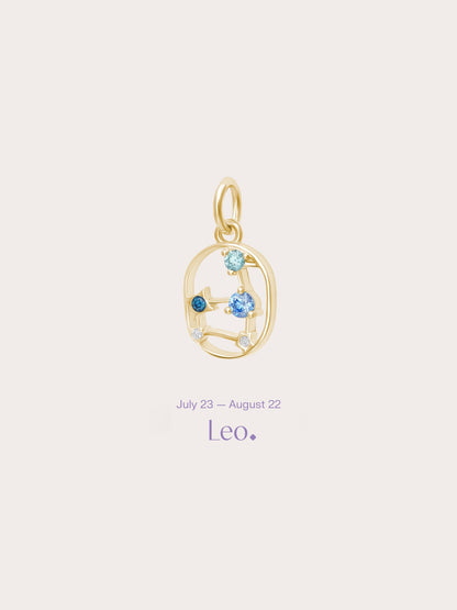 Leo Charm 18K Gold (1) – Mondays Made Flower & Birthstone Jewelry Singapore