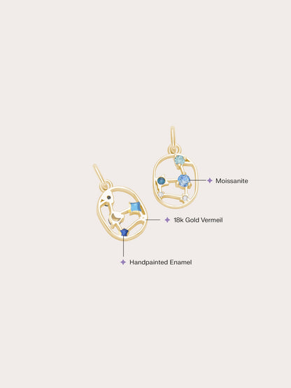 Leo Charm 18K Gold (2) – Mondays Made Flower & Birthstone Jewelry Singapore