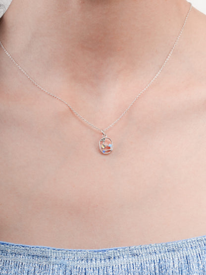 Leo Necklace Zodiac Jewelry S925 Silver Rhodium (3) – Mondays Made Flower & Birthstone Jewelry Singapore