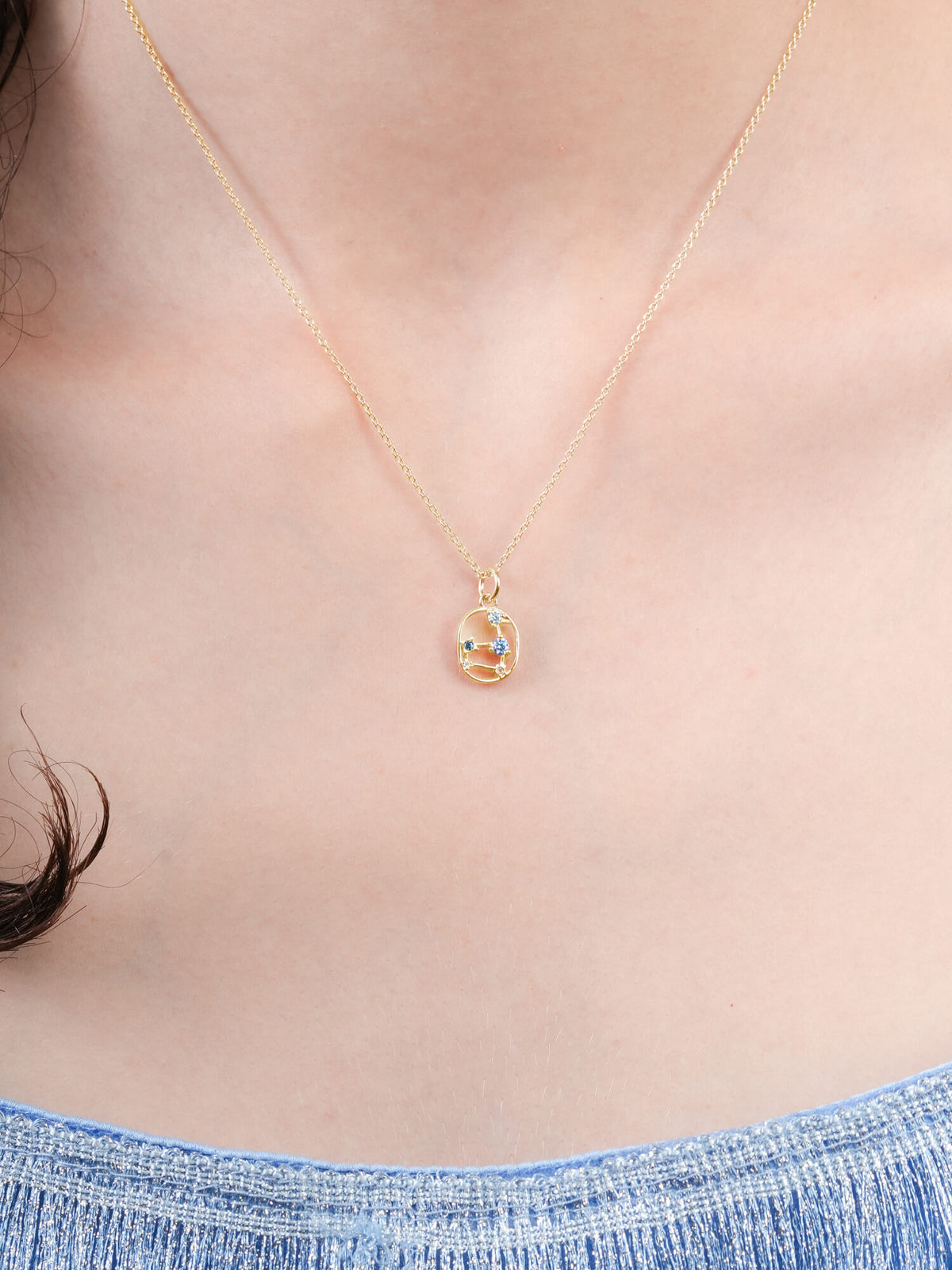 Leo Necklace Zodiac Jewelry 18K Gold (1) – Mondays Made Flower & Birthstone Jewelry Singapore