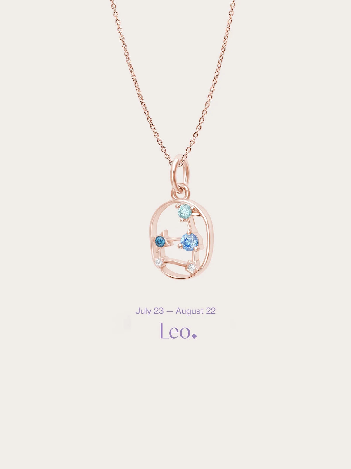 Leo Necklace - Zodiac Sign Jewelry