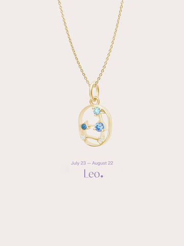 Leo Necklace 18K Gold (1) – Mondays Made Flower & Birthstone Jewelry Singapore