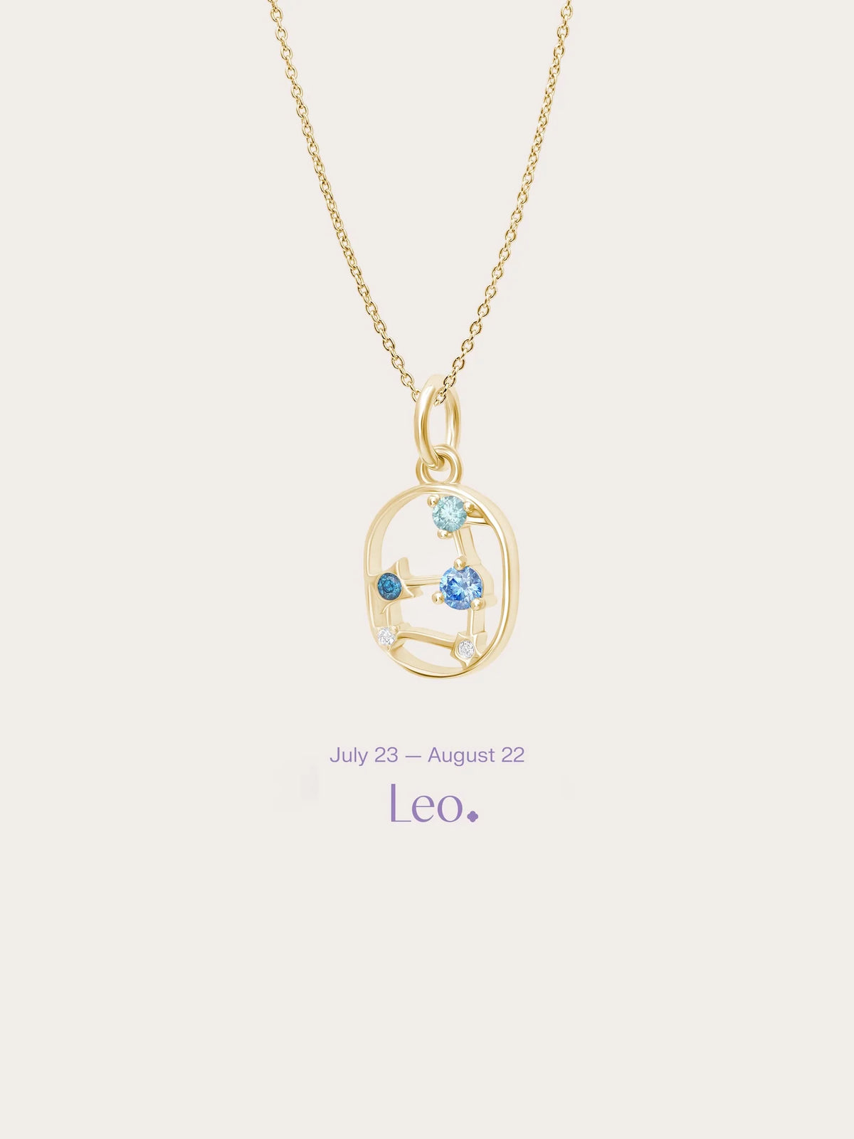 Leo Necklace - Zodiac Sign Jewelry