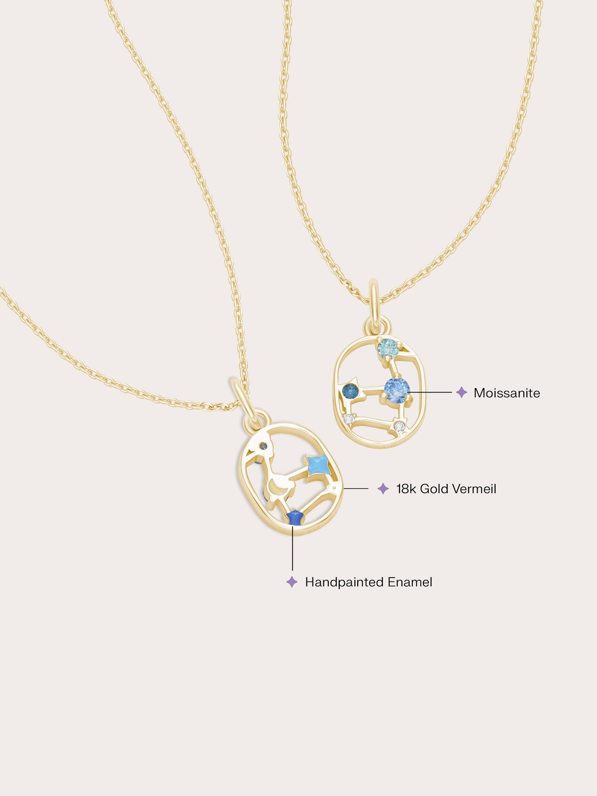 Leo Necklace 18K Gold (2) – Mondays Made Flower & Birthstone Jewelry Singapore