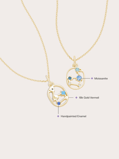 Leo Necklace 18K Gold (2) – Mondays Made Flower & Birthstone Jewelry Singapore