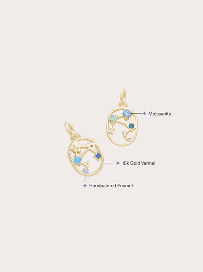 Libra Charm 18K Gold (2) – Mondays Made Flower & Birthstone Jewelry Singapore