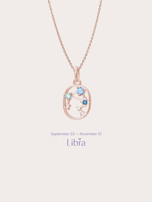 Libra Necklace - Zodiac Sign Jewelry