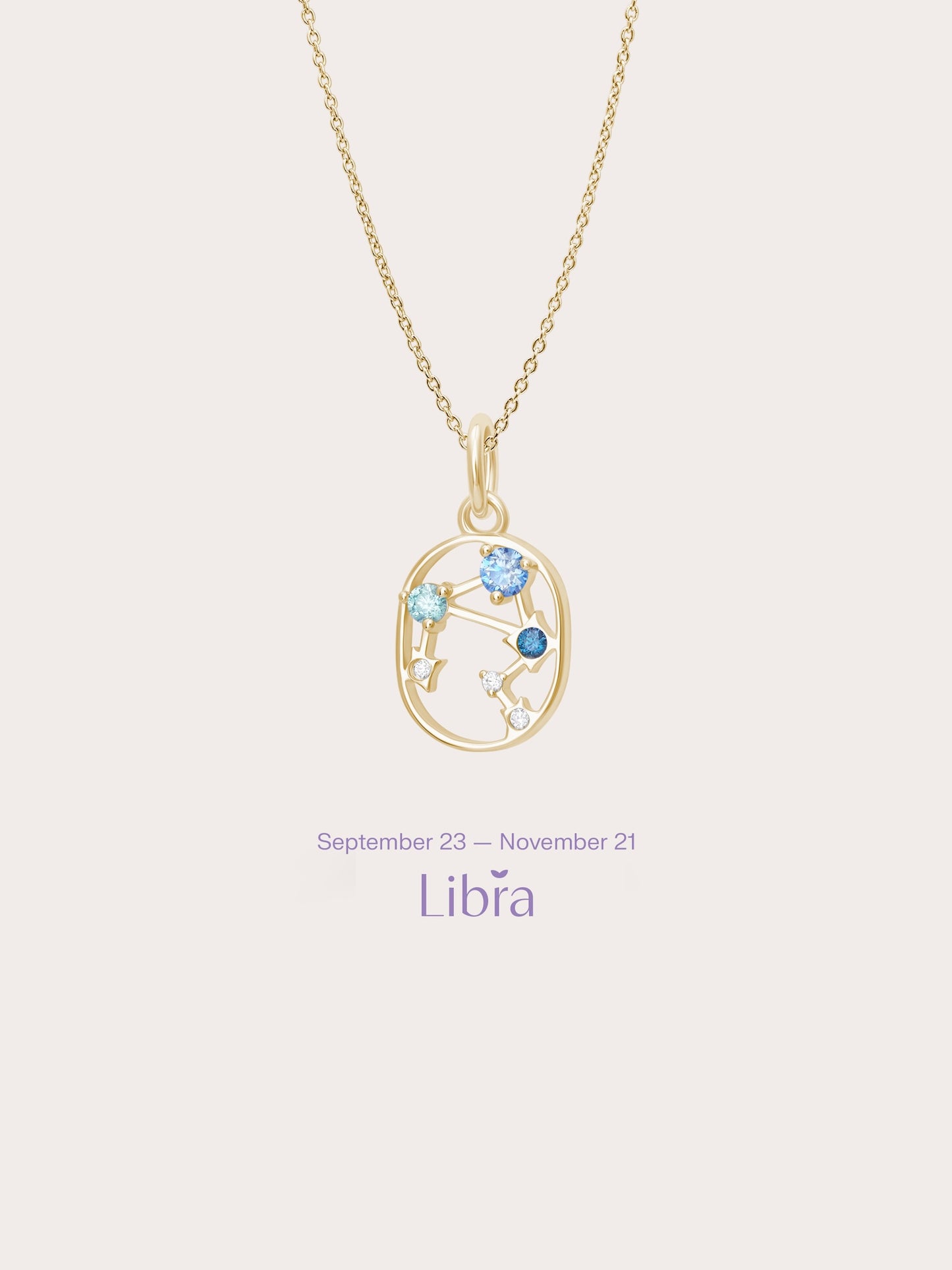 Libra Necklace - Zodiac Sign Jewelry
