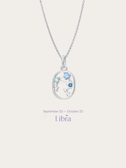 Libra Necklace - Zodiac Sign Jewelry