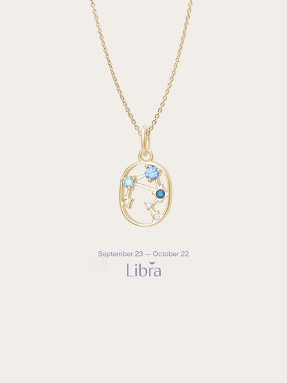 Libra Necklace - Zodiac Sign Jewelry