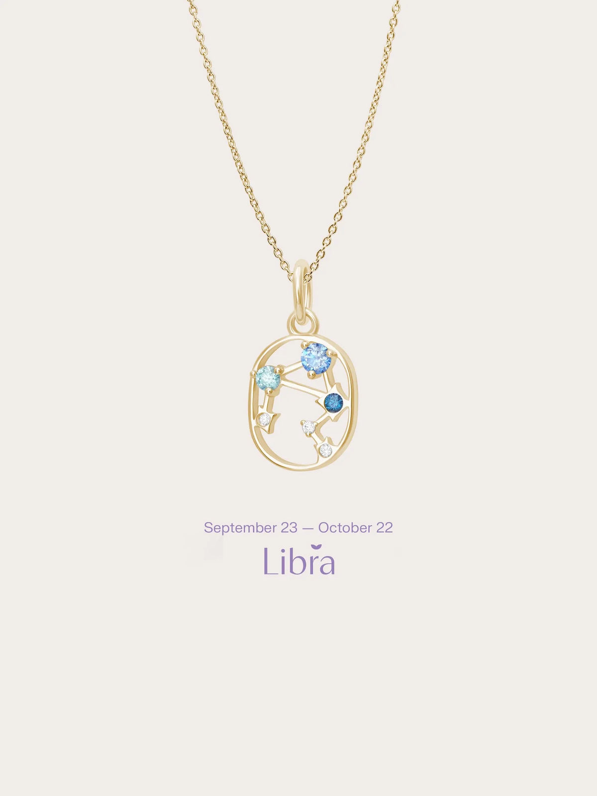 Libra Necklace - Zodiac Sign Jewelry