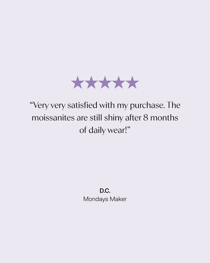 Lilac Sunset Moissanite Eternity Band