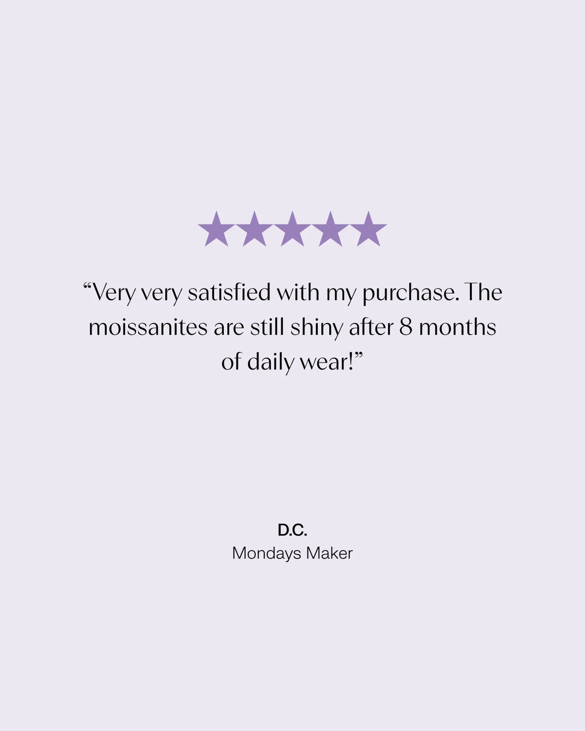 Lilac Sunset Moissanite Eternity Band
