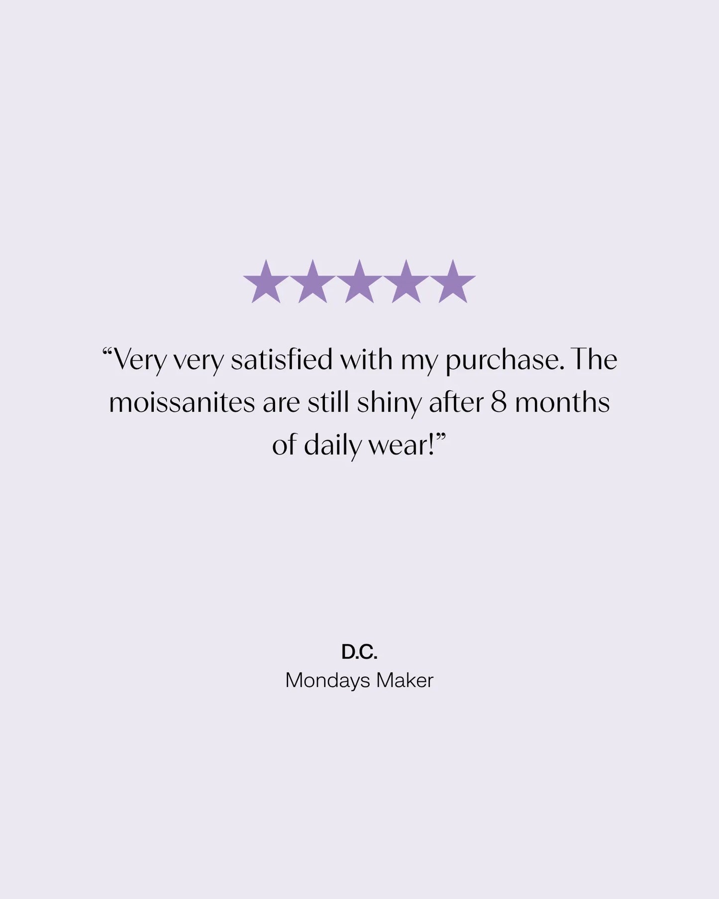 Lilac Sunset Moissanite Eternity Band