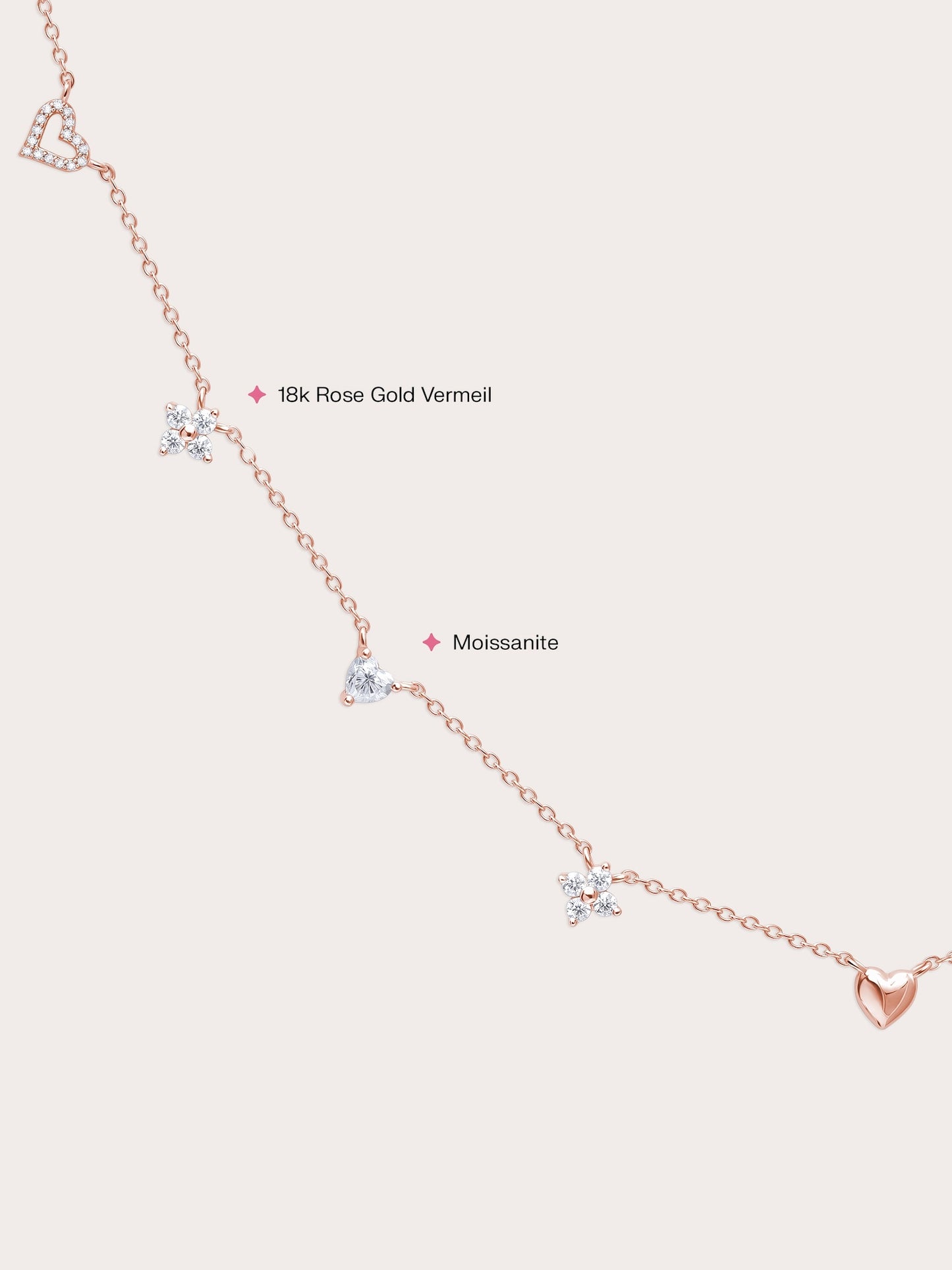 Lucky to Love Charm Necklace - White