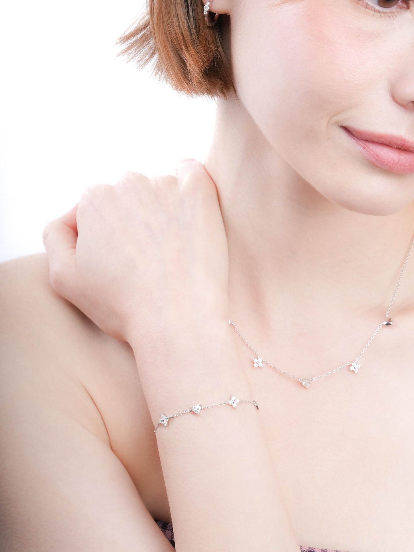 Lucky to Love Charm Bracelet - White