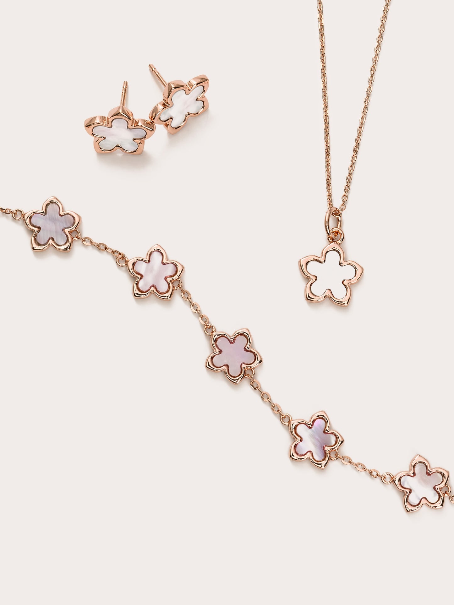 Mother of Pearl Sakura Jewelry Set
