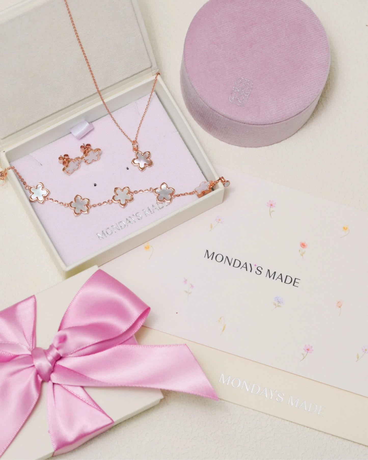 Mother of Pearl Sakura Jewelry Set