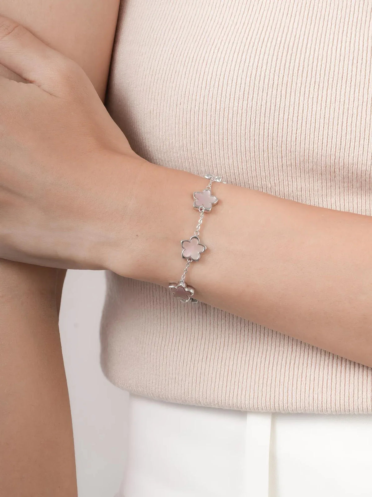 Mother of Pearl Sakura Reversible Bracelet