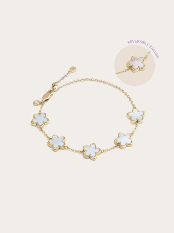 Mother of Pearl Sakura Reversible Bracelet