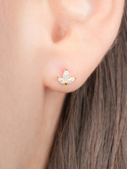 Maple Leaf Flatback Earring