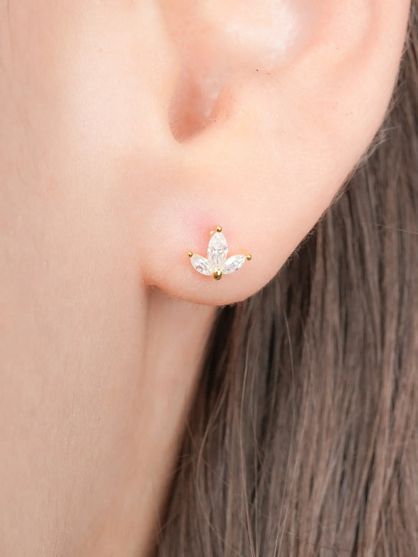 Maple Leaf Flatback Earring