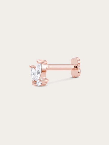 Maple Leaf Flatback Earring