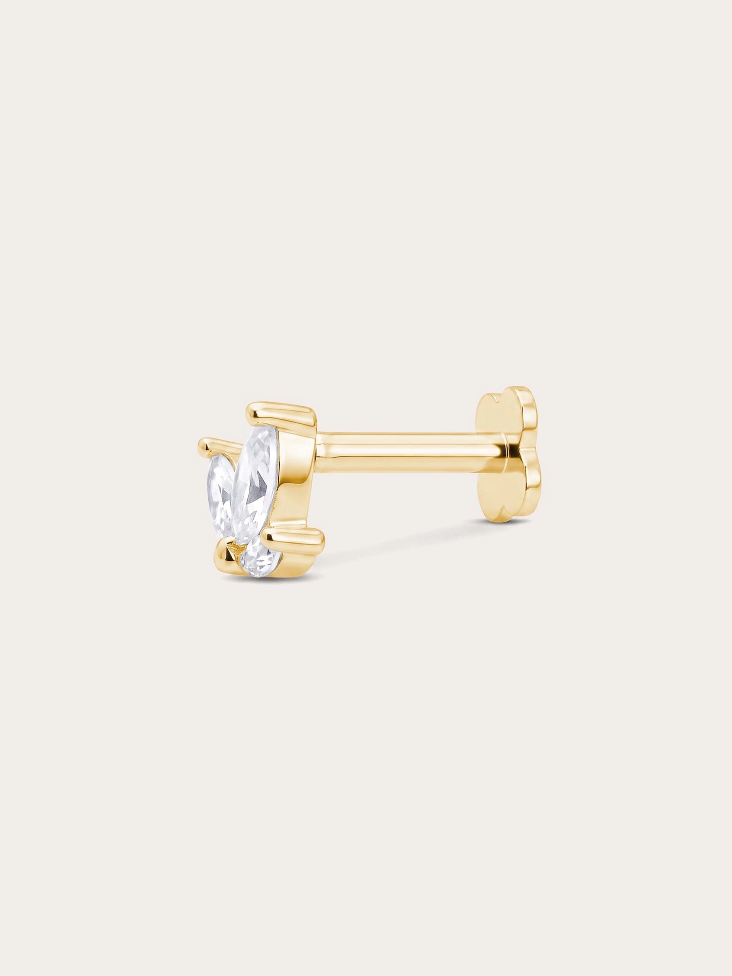 Maple Leaf Flatback Earring
