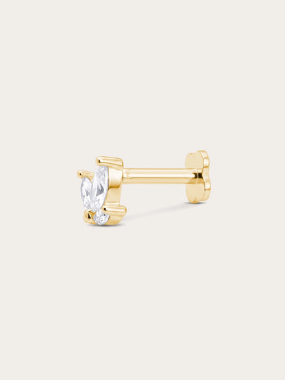 Maple Leaf Flatback Earring