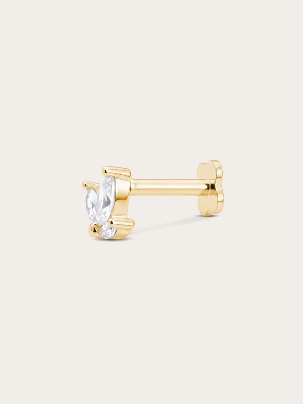 Maple Leaf Flatback Earring