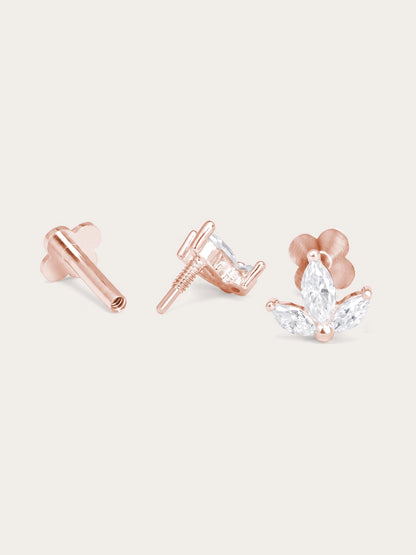 Maple Leaf Flatback Earring