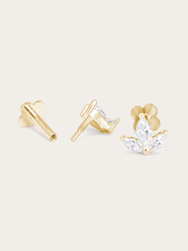Maple Leaf Flatback Earring