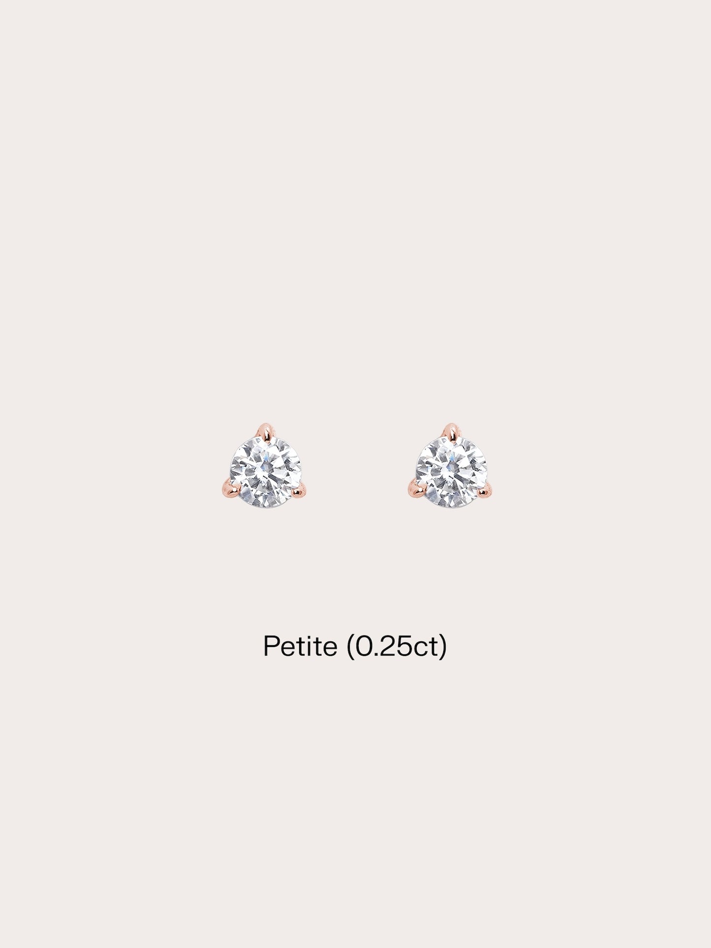 Martini Moissanite Stud Earrings (0.25ct)