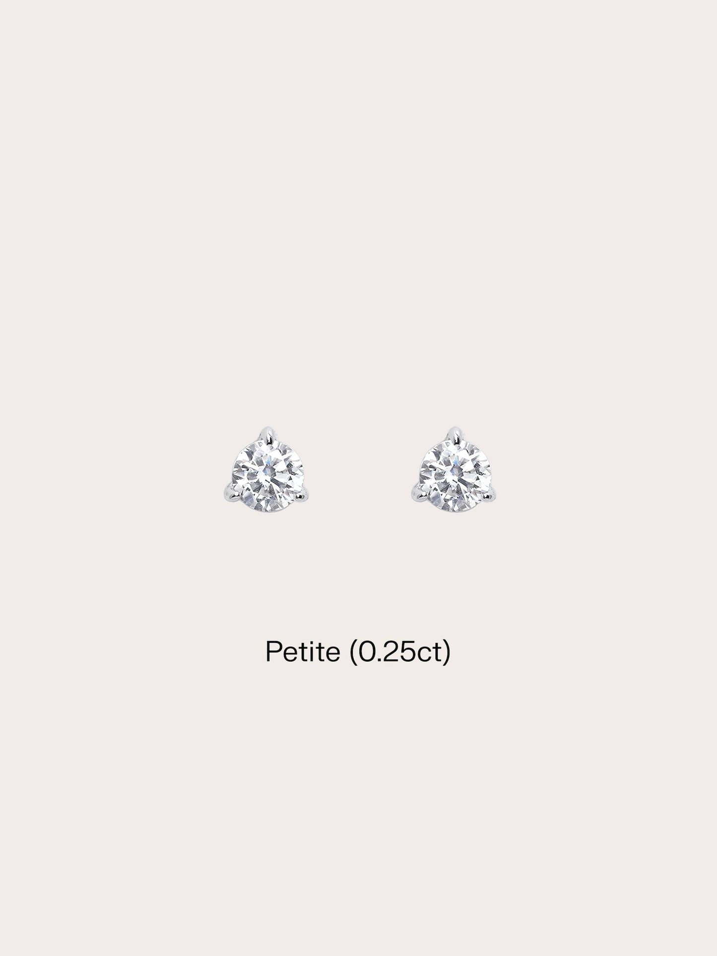 Martini Moissanite Stud Earrings (0.25ct)