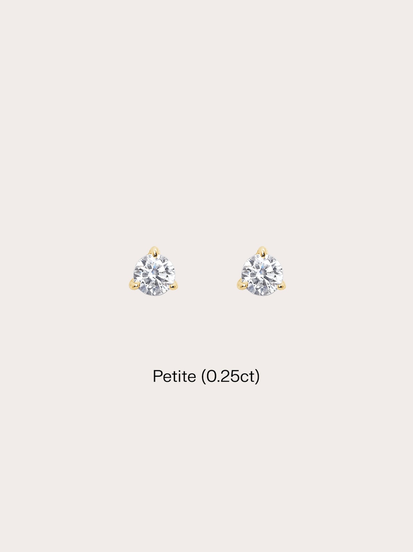Martini Moissanite Stud Earrings (0.25ct)