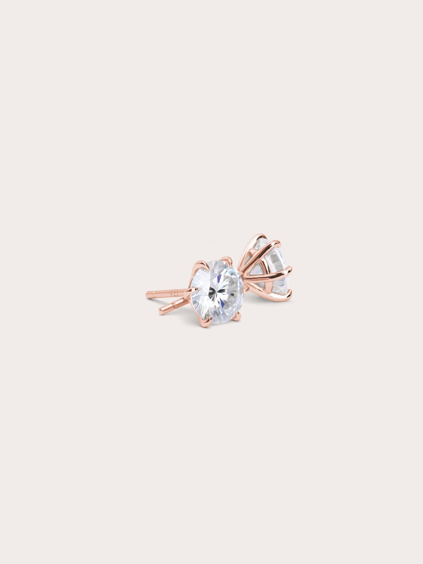 Martini Moissanite Stud Earrings (1ct)