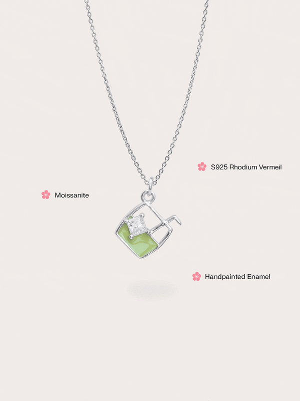 Matcha Latte Necklace - Reversible