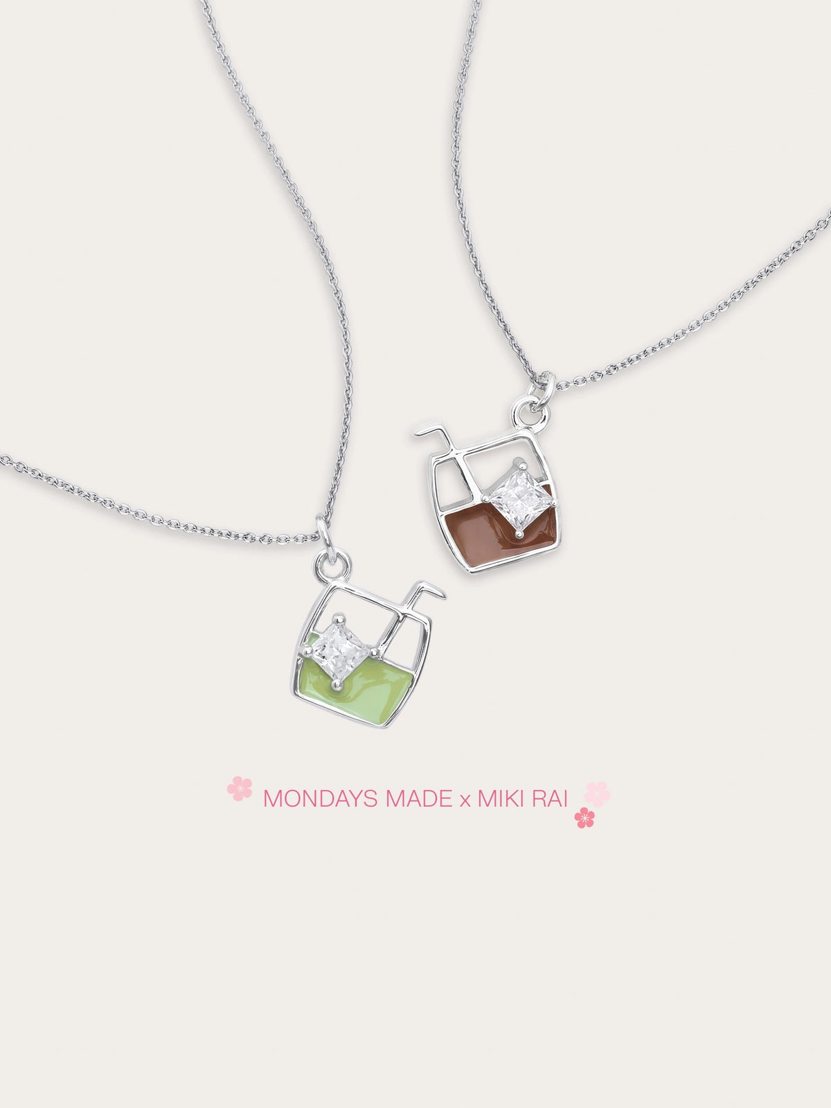 Matcha Latte Necklace - Reversible