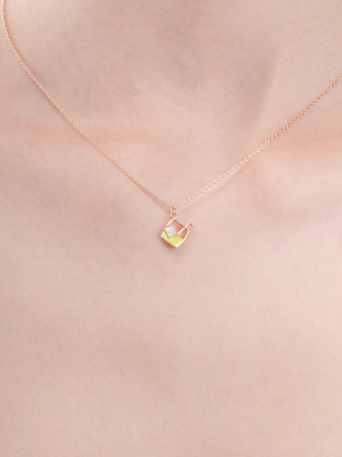 Matcha Latte Necklace - Reversible