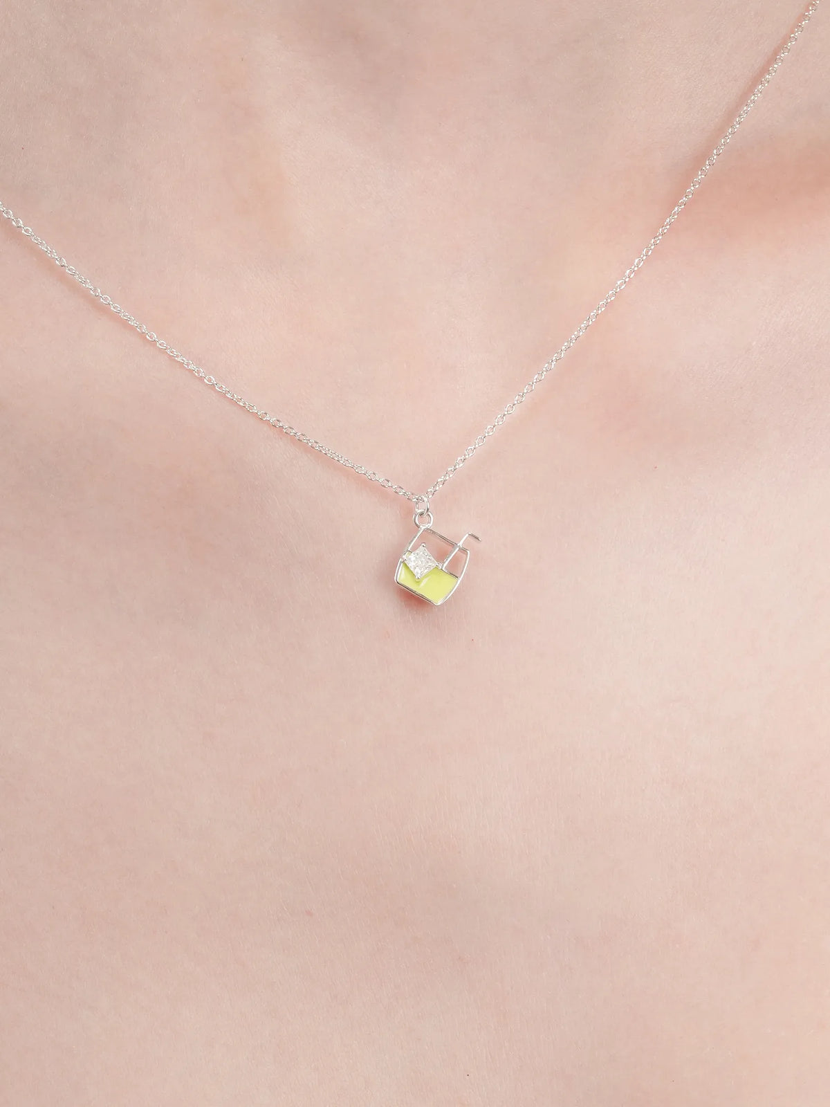 Matcha Latte Necklace - Reversible