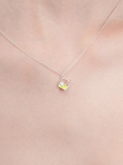 Matcha Latte Necklace - Reversible