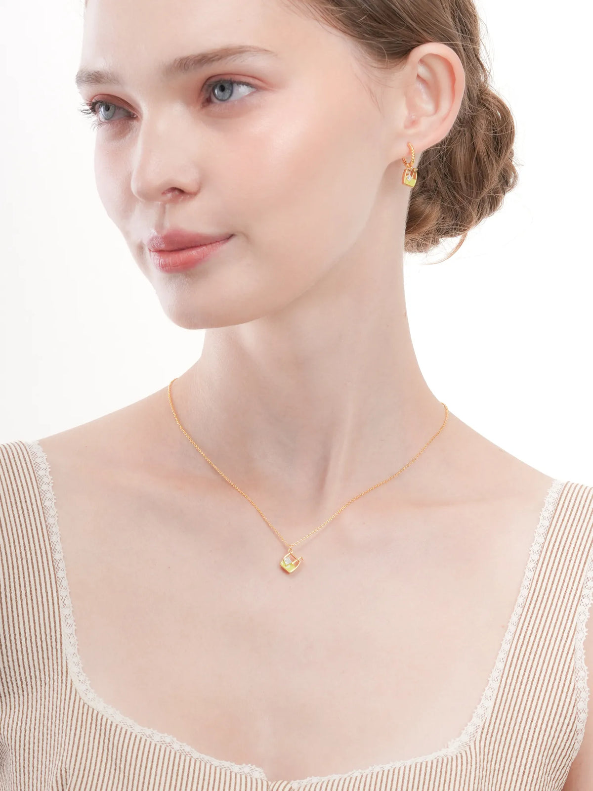 Matcha Latte Necklace - Reversible