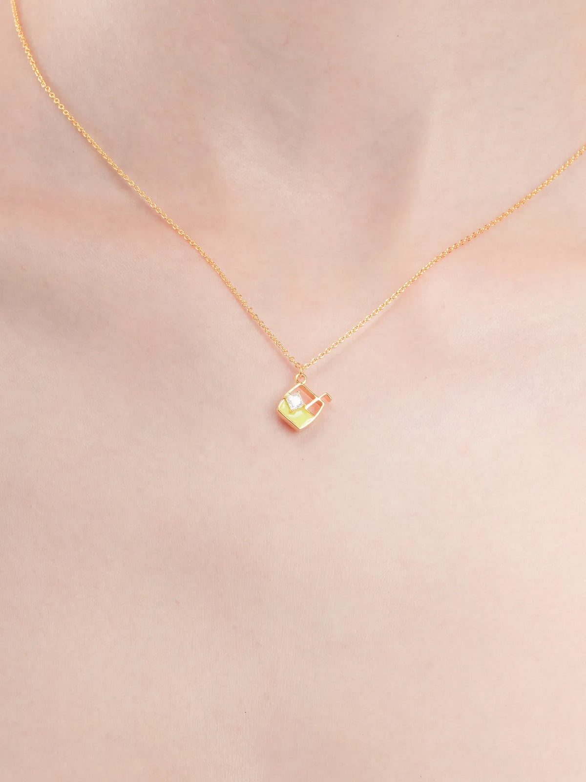 Matcha Latte Necklace - Reversible